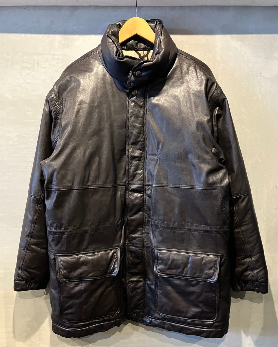 80s Mサイズ Eddie Bauer leather down jacket 80s Mサイズ Eddie Bauer leather down jacket 80's Eddie Bauer