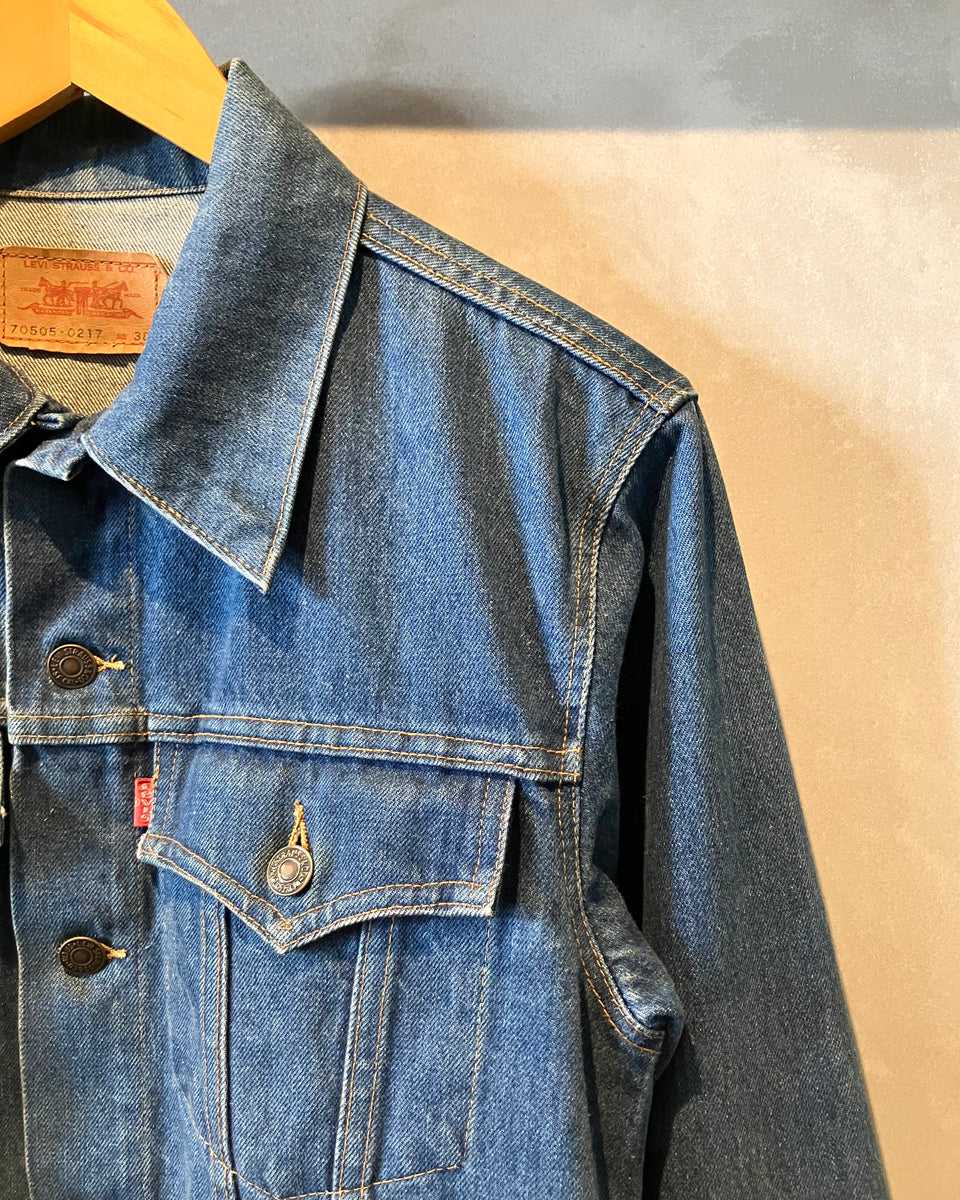 Levi's 70505-0217 デニムジャケット 米国製 38 70s USA製 Levi'sリーバイス 70505 デニムジャケット 38