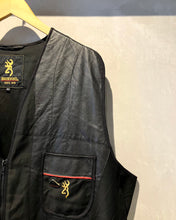 画像をギャラリービューアに読み込む, BROWNING-Leather vest-(size XL)