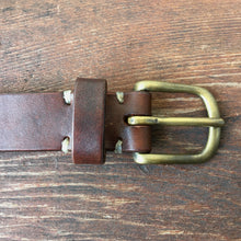 画像をギャラリービューアに読み込む, Original leather belt-Brown-Made in JAPAN