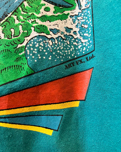 90‘s FRUIT OF THE LOOM-T-shirt-(size L)Made in U.S.A.