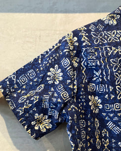 Blue Hawaii-Aloha shirt-(size S)Made in HAWAII
