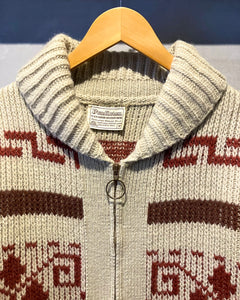 70‘s PENDLETON-Knit jacket-(size M)Made in U.S.A.