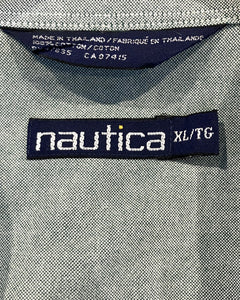 90‘s nautica-L/S shirt-(size XL)