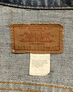 70〜80‘s Levi’s 70505-0217-Denim jacket-(size 40)Made in U.S.A.