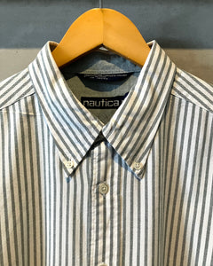 90‘s nautica-L/S shirt-(size XL)