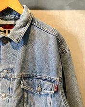 画像をギャラリービューアに読み込む, JEANS H.I.S-Denim jacket-(size L)
