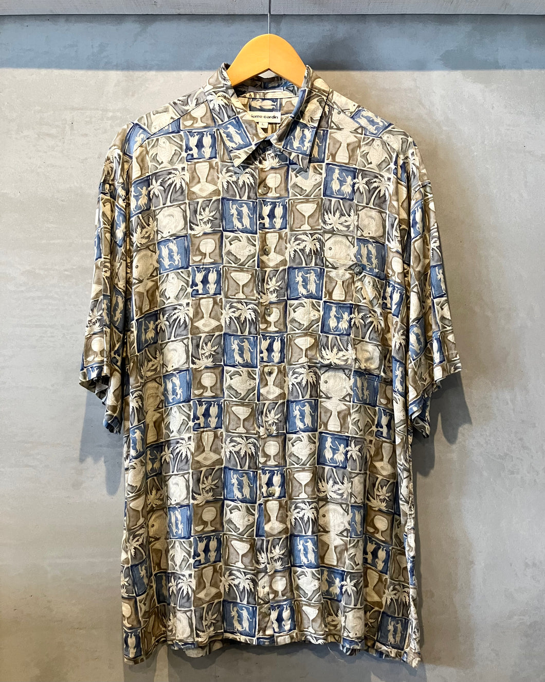 Pierre Cardin-S/S shirt-(size L)