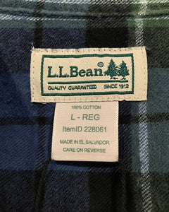 L.L.Bean-L/S shirt-(size L)