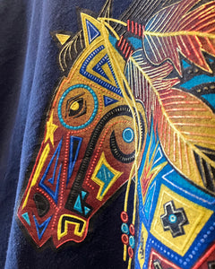 GILDAN Native American art-T-shirt-(size XL)