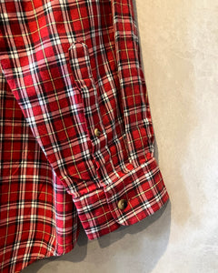 90’s nautica-L/S shirt-(size L)Made in U.S.A.
