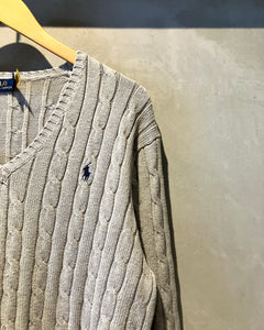 POLO Ralph Lauren-Cotton knit-(size XL)
