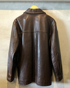 90‘s J.Crew-Leather jacket-(size S)