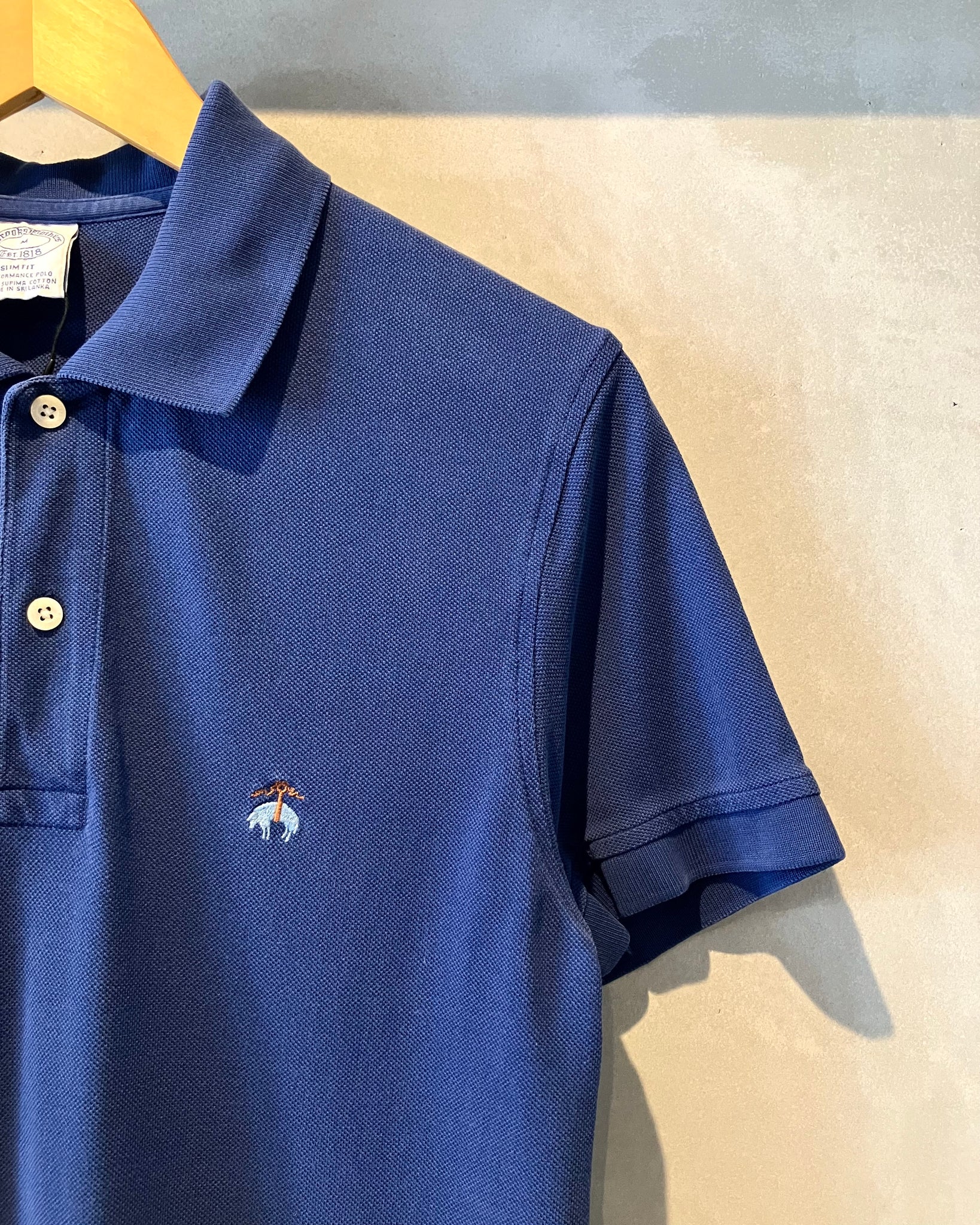 トップス \"80s brooks brothers\" L/S polo shirt M Brooks Brothers Mens Original Fit Mesh Cotton Performance