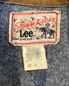 90’s Lee STORM RIDER-Denim jacket-(size 40R)Made in MEXICO