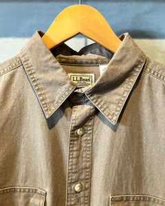 L.L.Bean-L/S shirt-(size L)