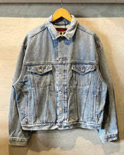 画像をギャラリービューアに読み込む, JEANS H.I.S-Denim jacket-(size L)
