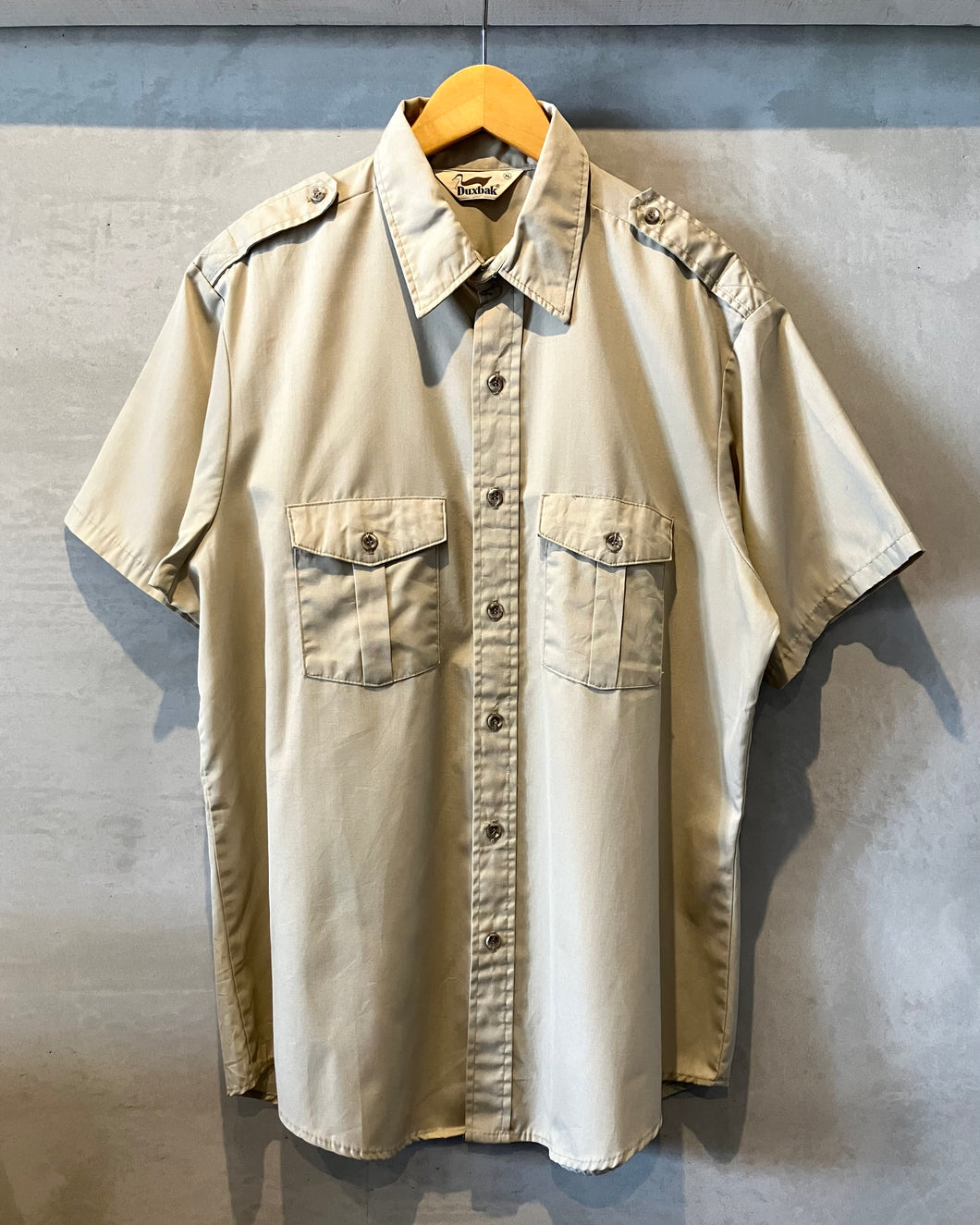 70〜80‘s Duxbak-S/S shirt-(size XL)