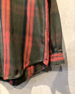 90’s TOMMY HILFIGER-L/S shirt-(size XL)