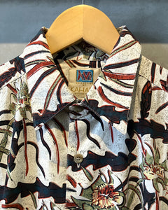 90’s KAHALA-Aloha shirt-(size M)Made in HAWAII