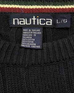 90’s Nautica-Cotton knit-(size L)