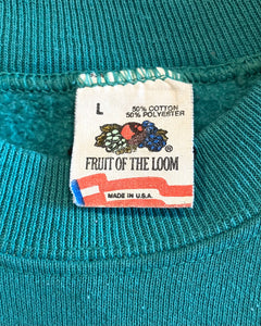 90’s FRUIT OF THE LOOM-Sweat-(size L)Made in U.S.A.