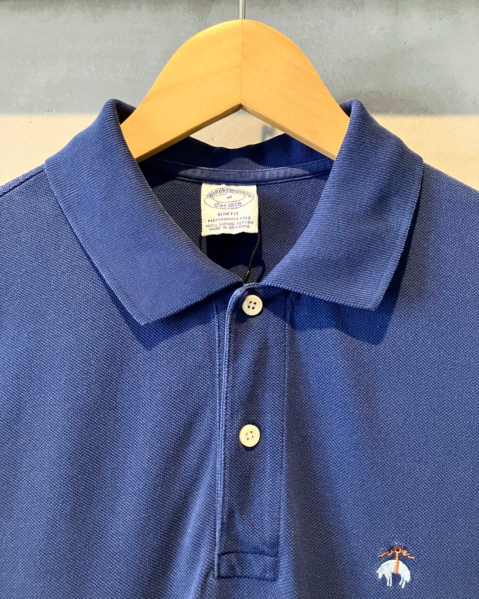 トップス \"80s brooks brothers\" L/S polo shirt M Vintage 80s Brooks Brothers Polo Top Shirt Men Size Large