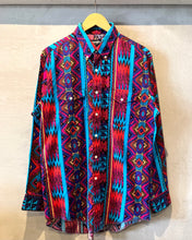 画像をギャラリービューアに読み込む, 80’s Wrangler-Western shirt-(size X-Long Tails 16 1/2-34)
