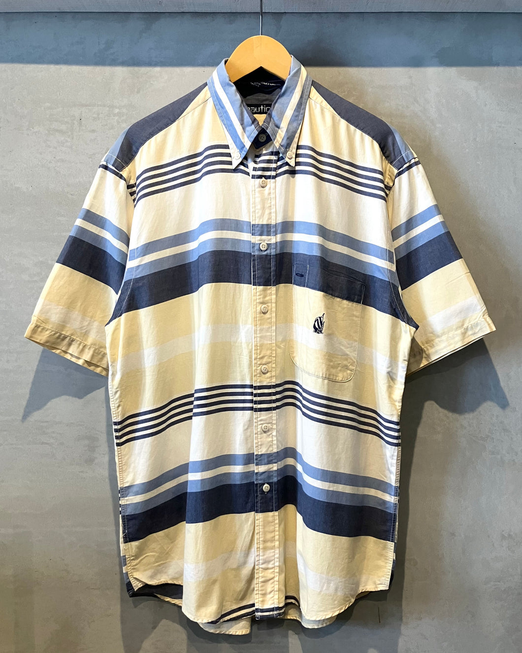 90‘s Nautica-S/S shirt-(size M)