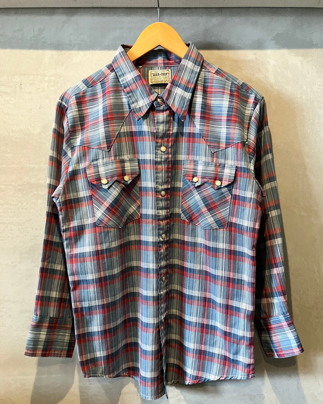 60〜70‘s WASHINGTON DEE-CEE-Western shirt-Made in U.S.A.