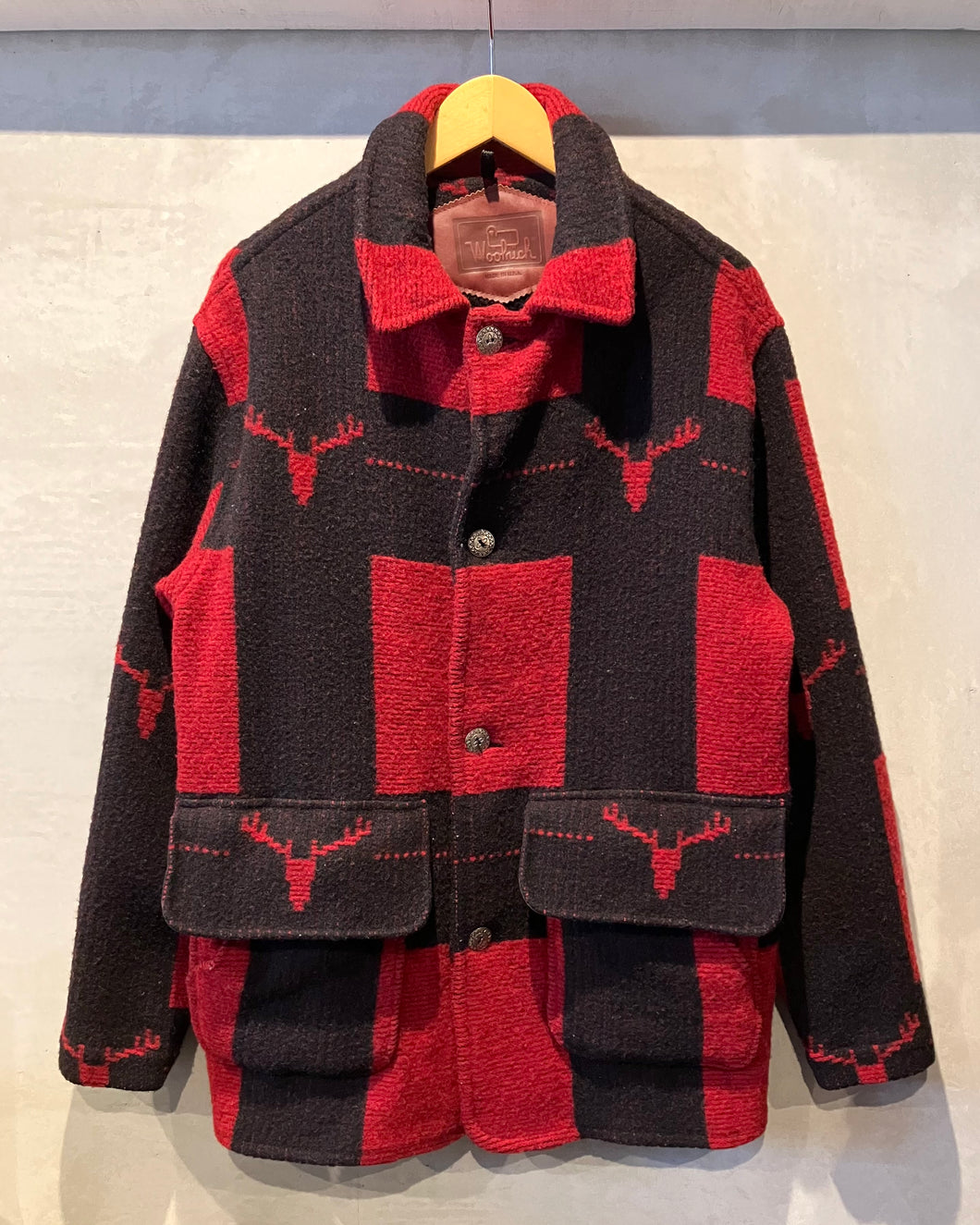 90‘s Woolrich-Wool jacket-(size M)Made in U.S.A.