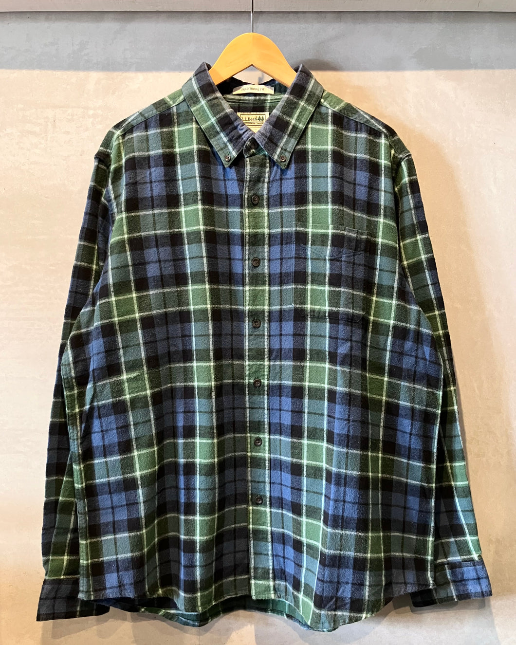 L.L.Bean-L/S shirt-(size L)