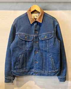 90’s Lee STORM RIDER-Denim jacket-(size 40R)Made in MEXICO