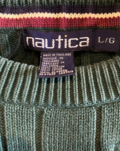 90’s Nautica-Cotton knit-(size L)