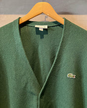 画像をギャラリービューアに読み込む, LACOSTE-Wool cardigan-(size L)
