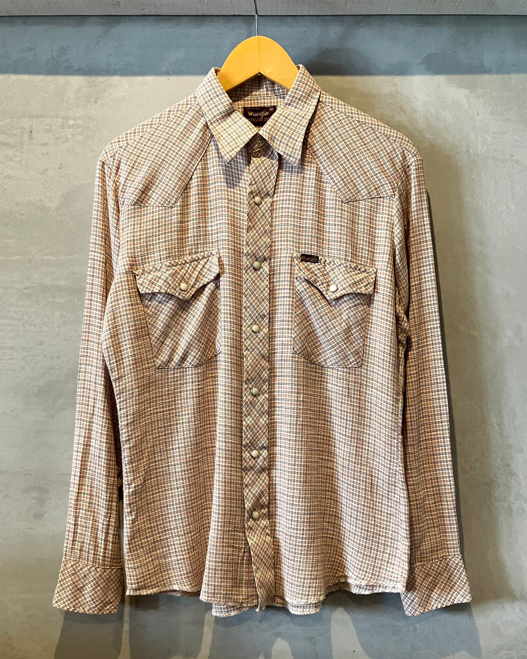 Wrangler-L/S shirt-(size M)Made in U.S.A.