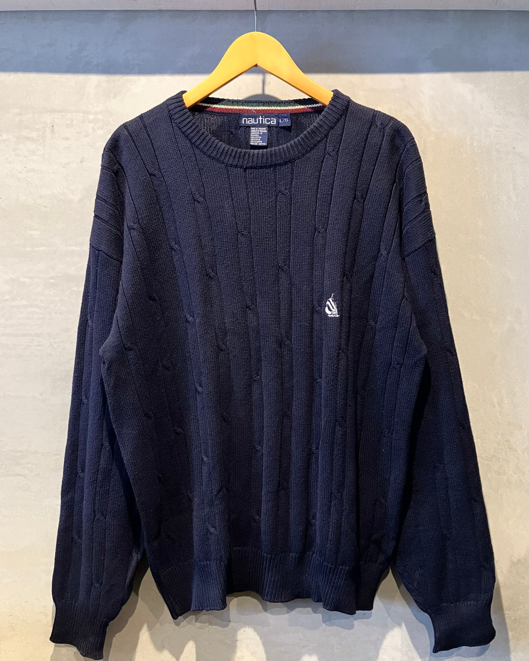 90’s Nautica-Cotton knit-(size L)