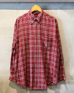 90’s nautica-L/S shirt-(size L)Made in U.S.A.