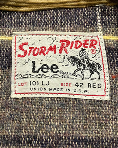 70‘s Lee STORM RIDER-Denim jacket-(size 42)Made in U.S.A.