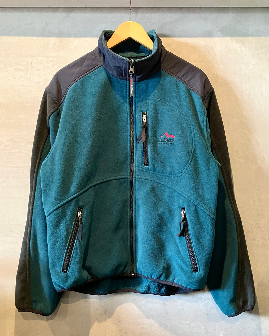 90‘s L.L.Bean-Fleece jacket-(size M)Made in U.S.A.