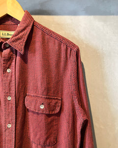 80‘s L.L.Bean-L/S shirt-(size M)