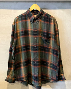 80’s BASCO-RAYON L/S shirt-(size M)