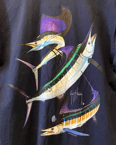 00’s GUY HARVEY-T-shirt-(size M)