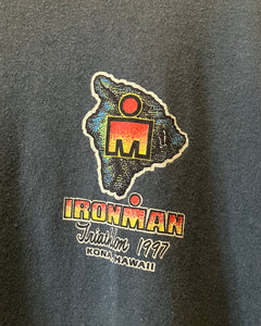 90’s Hanes IRONMAN-T-shirt-(size L)Made in U.S.A.