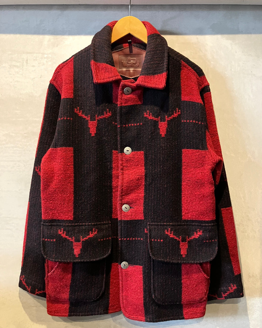 90‘s Woolrich-Wool jacket-(size M)Made in U.S.A.