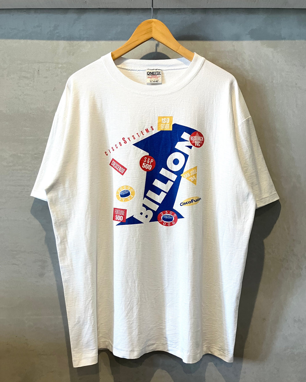90’s ONEITA-T-shirt-(size XL)Made in U.S.A.