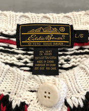 画像をギャラリービューアに読み込む, Eddie Bauer-Cotton Knit cardigan-(Lady’s size L)
