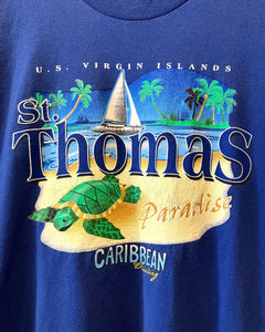 90‘s GALAPAGO St Thomas-T-shirt-(size L)