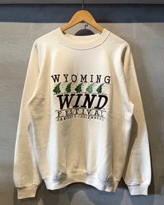 90's Hanes WYOMING WIND FESTIVAL-Sweat-(size XL)Made in U.S.A.