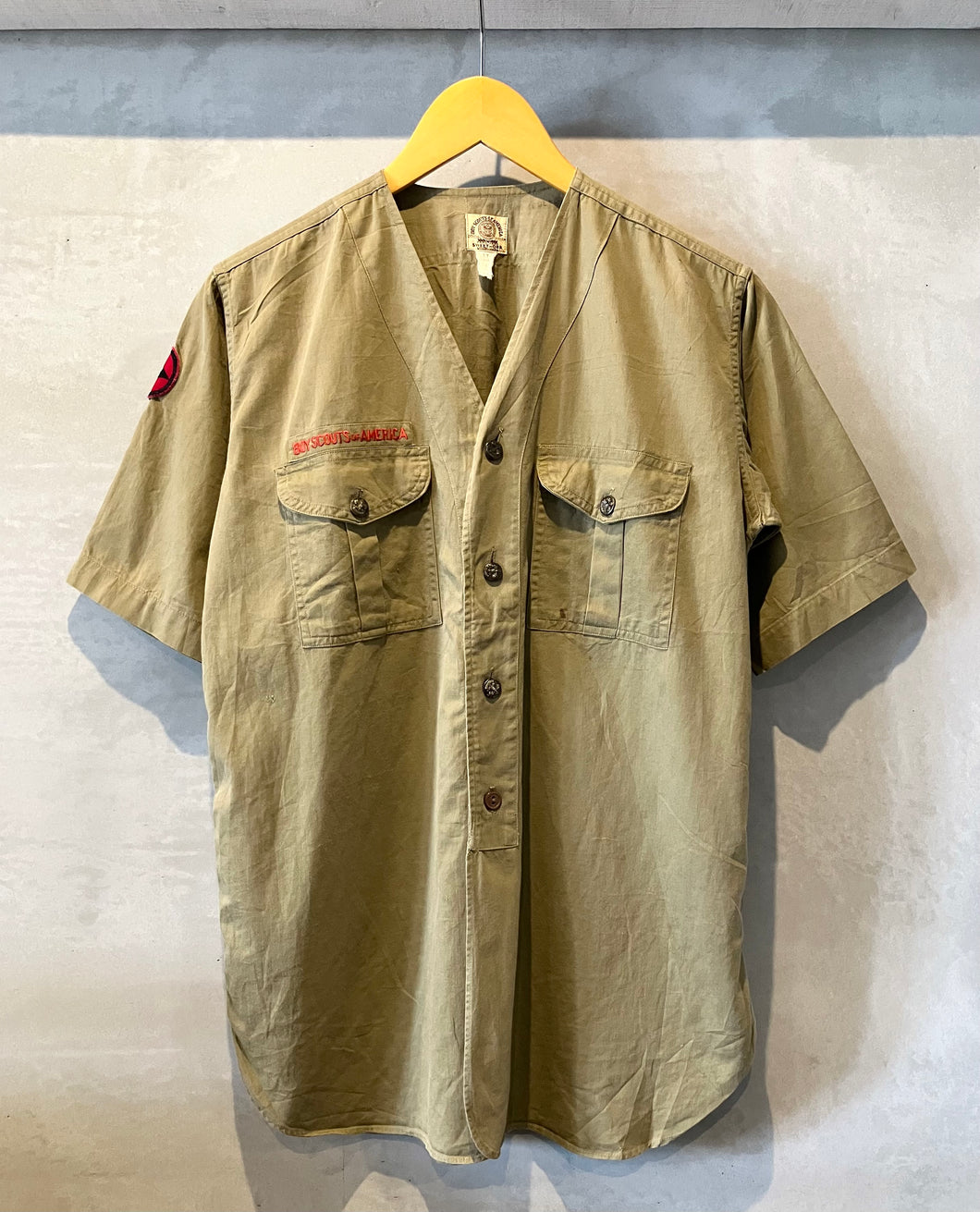40‘s BOY SCOUTS OF AMERICA-S/S shirt-(size 17age-14 1/2)Made in U.S.A.